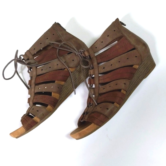 rockport briah gladiator wedge sandal